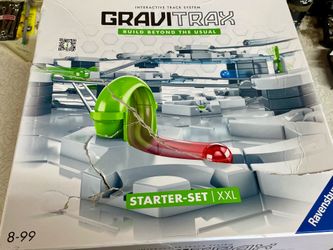 Ravensburger GraviTrax Starter-Set XXL, an interactive marble run system intended for ages 8 to 99