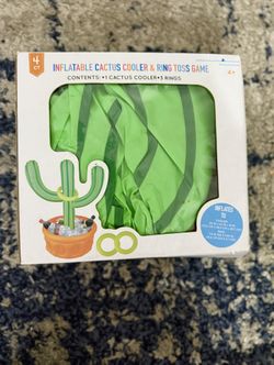 Inflatable Cactus Cooler & Ring Toss game 