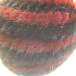 Knitting Hat With Mink Husbandry