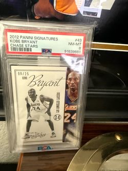 Kobe Bryant Chase Stars Signatures