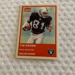 04 Fleer  Tim Brown. #111