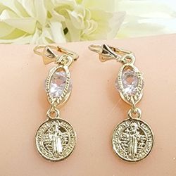 14k Gold Plated San Benedict 