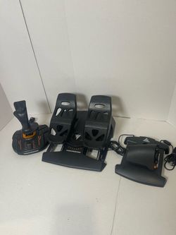 Thrustmaster Flight Pack T.16000M FCS Joystick, Rudder Pedals, Throttle TWCS