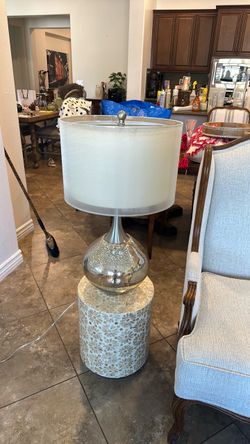Pair of Mercury Glass Table Lamps