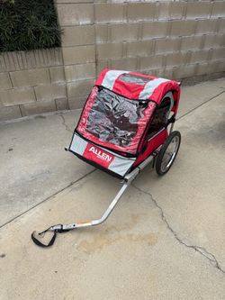 Double kids bike trailer / stroller