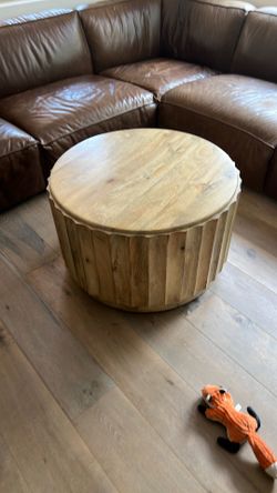 Round Wood Coffee Table