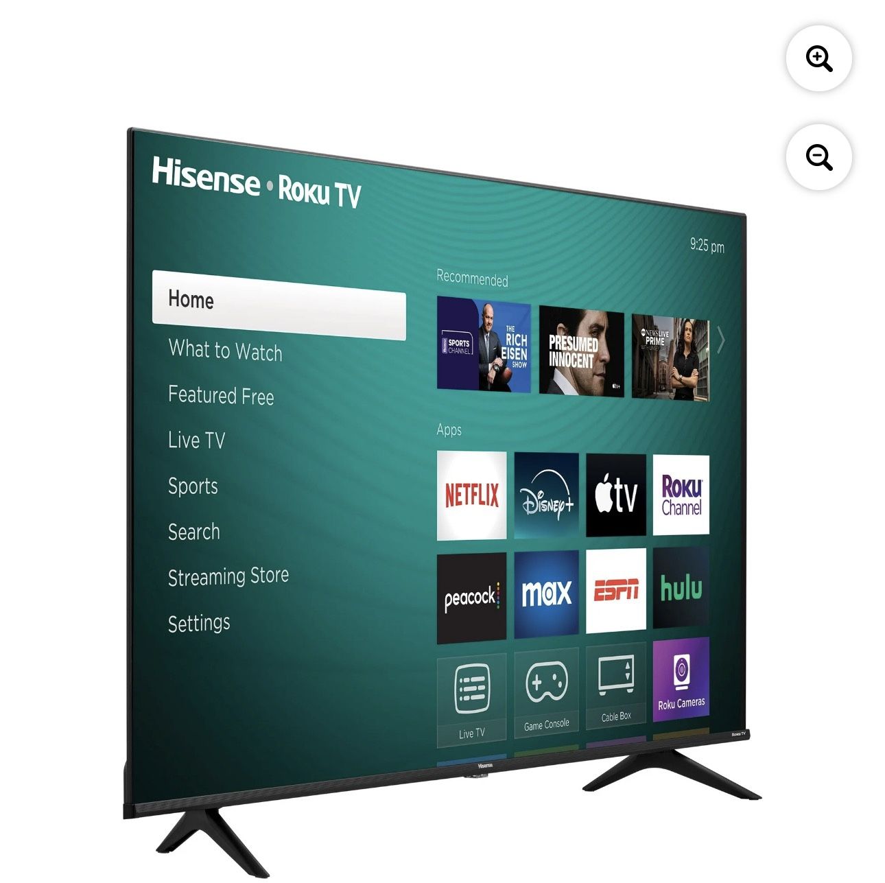 Flatscreen 58 Inch Hissene TV (with the box )