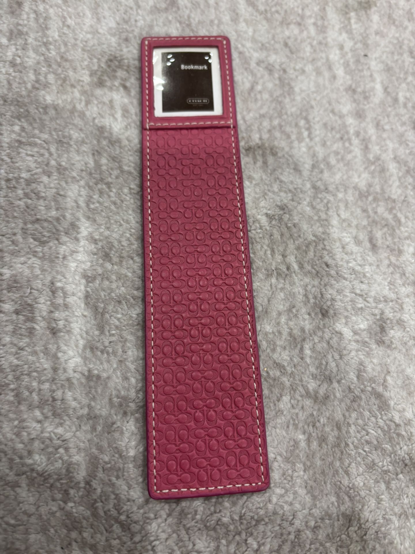 Coach Bookmark - Authentic Leather, Real Coach