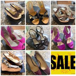 Eight pairs of shoes for sale! 👟👠