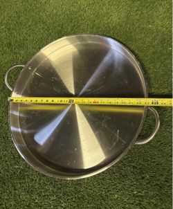 Large Stainless Steel Paella Pan disco