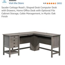 Sauder Cottage Road L-Desk