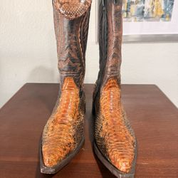 Je-Ver  Snake  Skin Cowboy Boots 