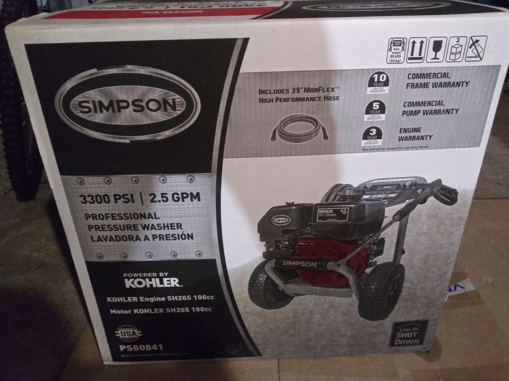 Simpson pressure washer