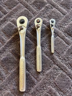 Craftsman - 1/2,3/8,1/4” Drive Ratchets with Quick Released Buttons