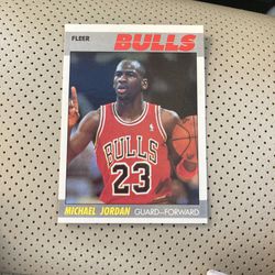 Michael Jordan Basketball Card Fleer 1987 Thumbnail