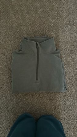 Olive Green Quarter-Zip Pullover