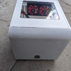 Thermaltake Core V1 Snow Edition Mini ITX Gaming PC Computer Case & Corsair PSU Power Supply