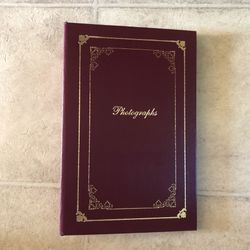 Decorative Burgundy Photo Album