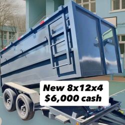 2025 NEW 8x12x4 DUMP TRAILER 12000lbs