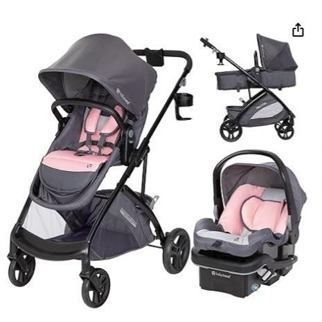 NEW - Baby Trend Modular Travel System with Passport Switch, Dash Pink

