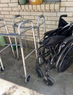 manual wheelchairs and aluminum walkers
