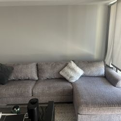 Living Spaces Living Room Set- Oversized Chaise And sofa 