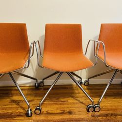 MCM Set If 3 Aroer Chairs Lievore Altherr Molina 