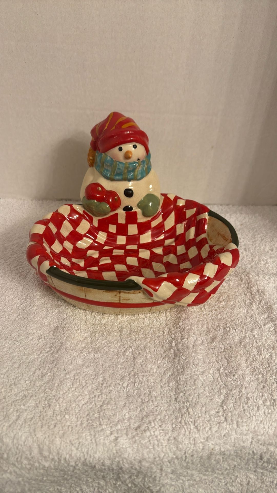 Vintage Christmas Candy Dish