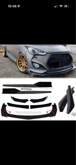 Hyundai Veloster lip and side skirts
