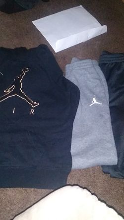 Jordan hoodie and 2 pairs of Jordan sweats size 10-12
