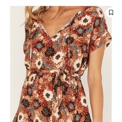 Shyanne Floral Print Ruffle Dress