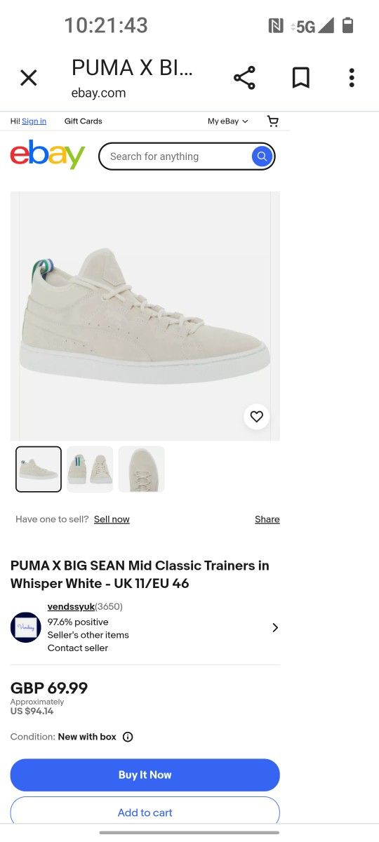 Puma Suede Big Sean Shoes