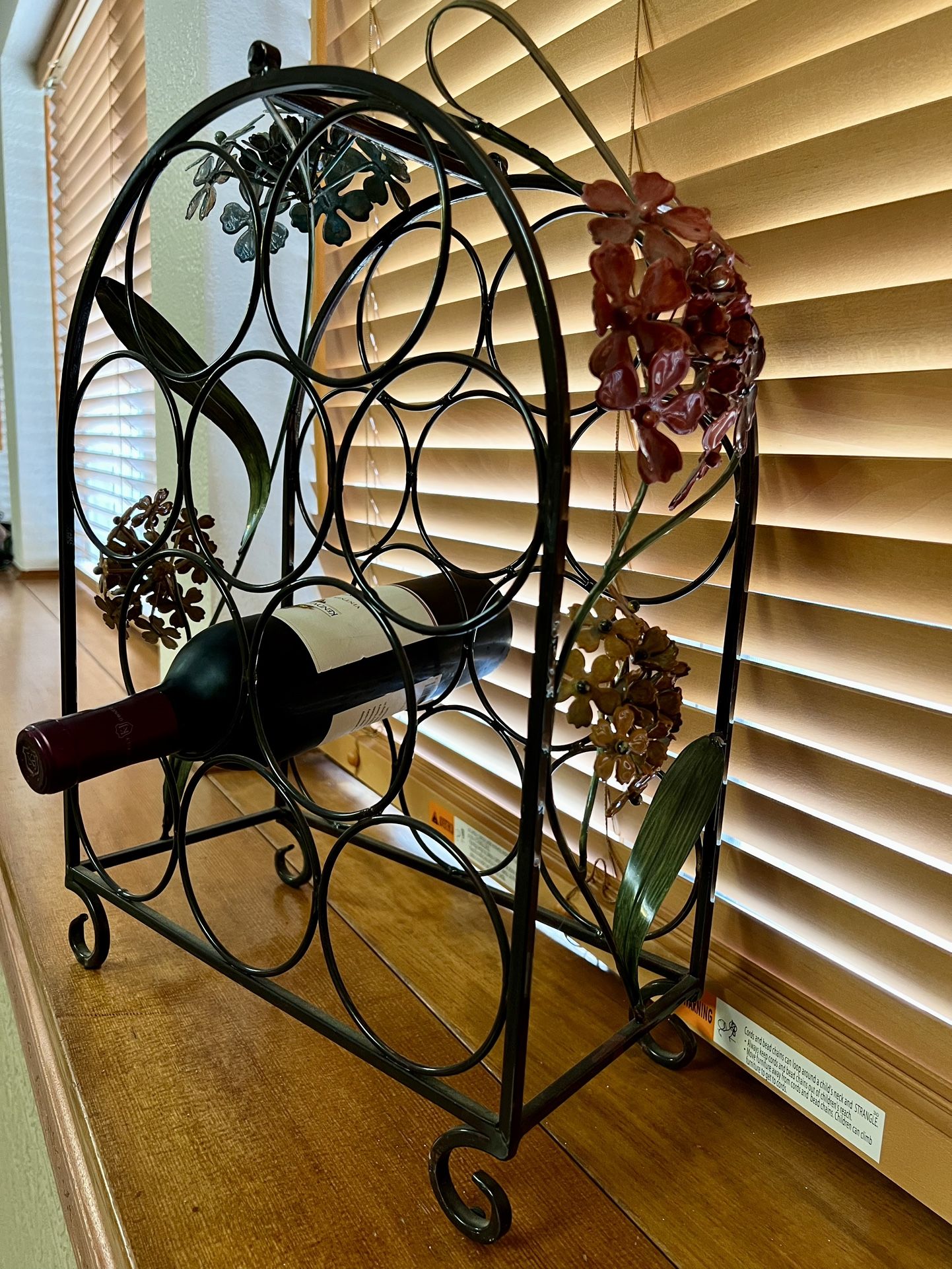 Metal Decorative Wine Rack