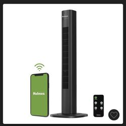 Holmes 36" Smart Tower Oscillating Fan Black