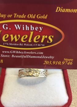 14 Kt real gold wedding band size 11