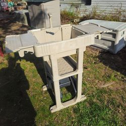 The price is firm.. outdoor sink with self-winding hose caddy