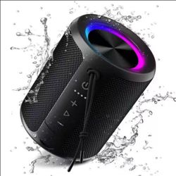 Portable Bluetooth Speaker, IPX7 Water Resistance, Featuring Powerful 20w Stereo Sound, 15 Hours Of Battery Life, And Dynamic Rgb Lighting, Perfect fo