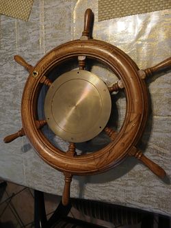 SHIPS WHEEL  CLOCK