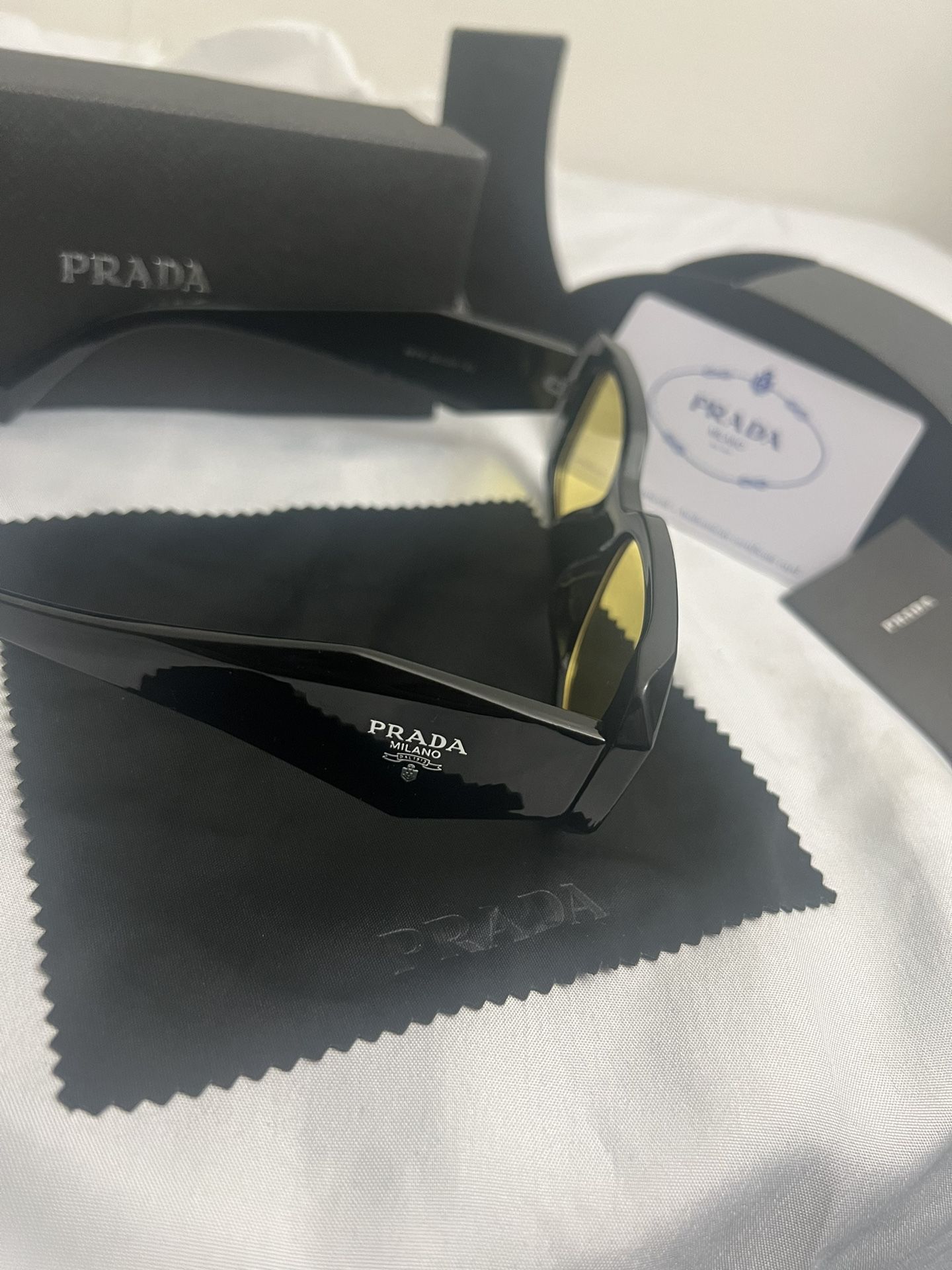 Rosso Ochre Prada Glasses