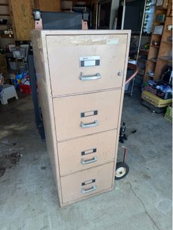 York 4 drawer fire insulated filing cabinet