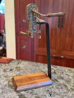 Vintner Brass Wine Bottle Opener On Stand * Mid Century