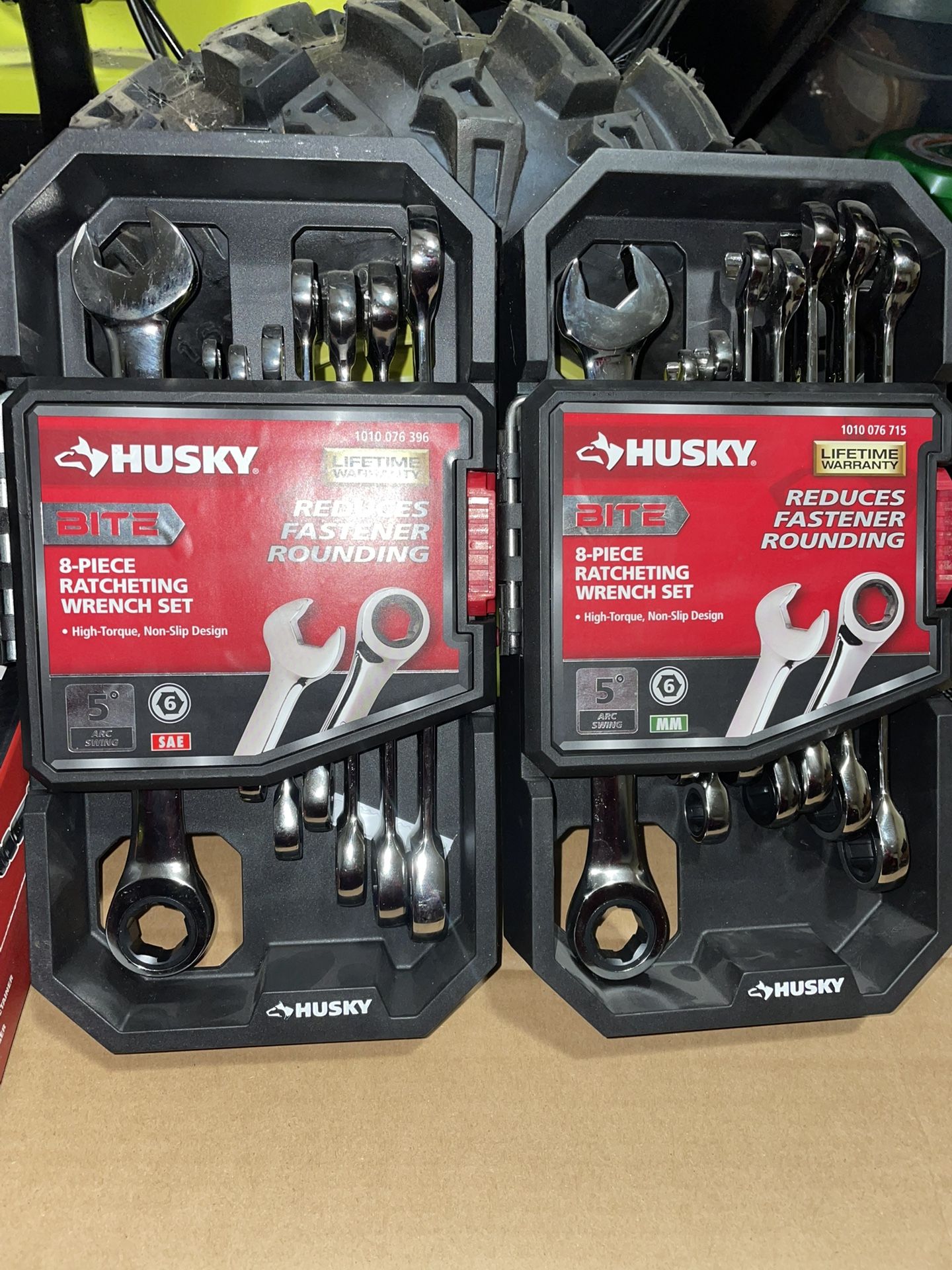 Husky BITE SAE and Metric 72-Tooth Ratcheting Wrench Set (16-Piece)
