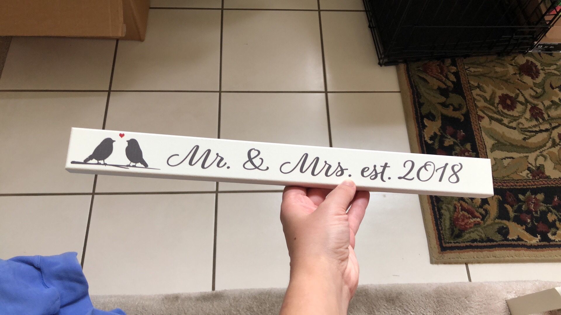 Mr. & Mrs. Plaque Est. 2018