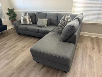 L shape gray sectional sofa