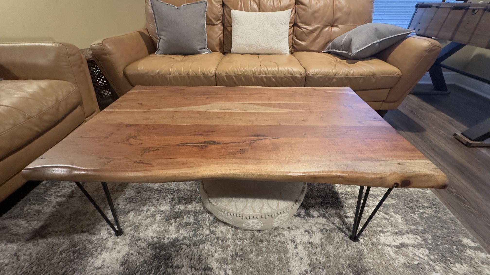 Wooden coffee table 45” x 26 “and 18” height