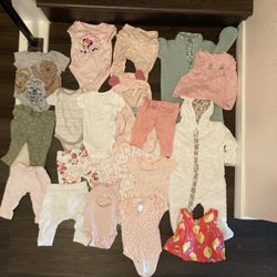 0 - 3 Months Baby Girl Clothes 