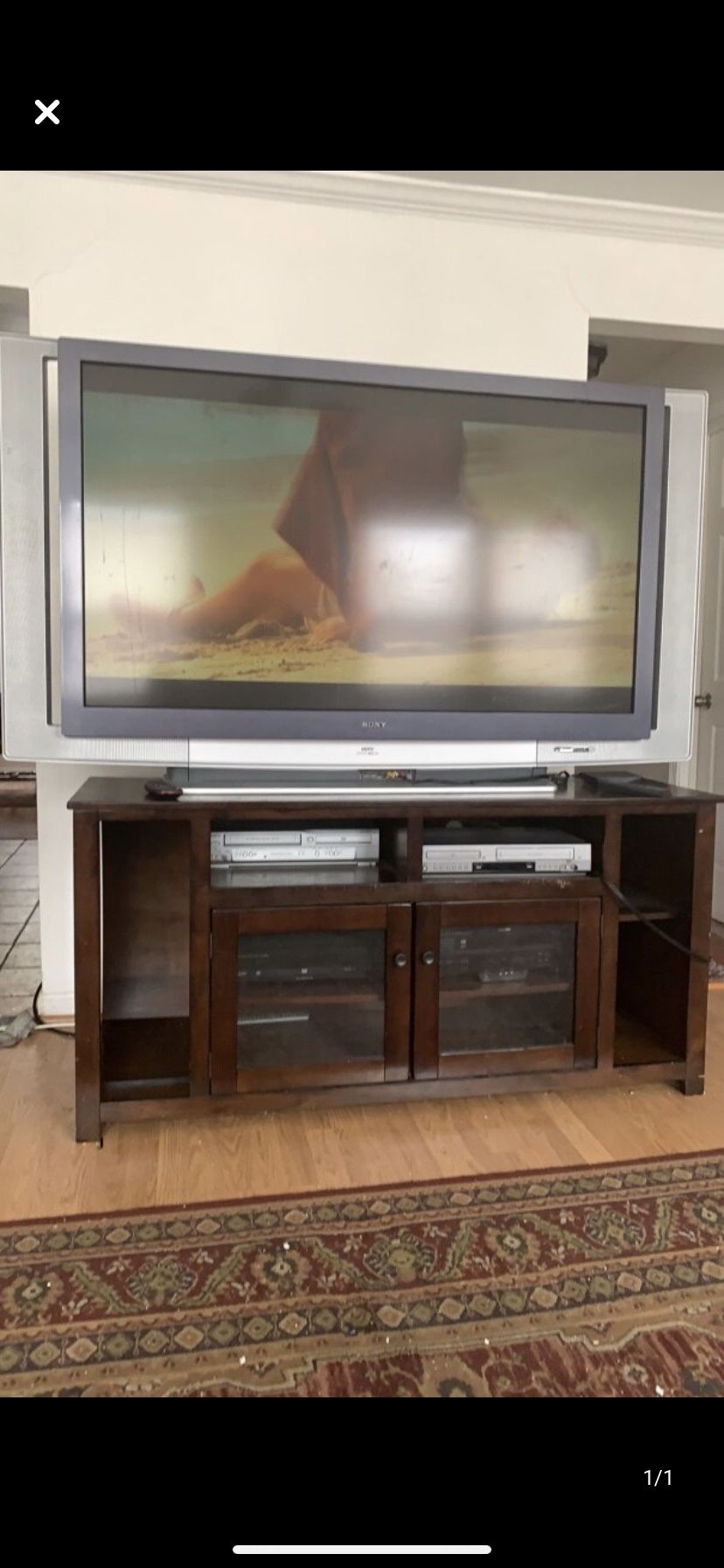 75’ tv with entertainment center