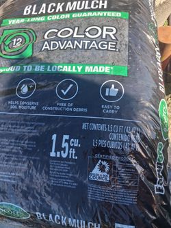 Earth gro black multch