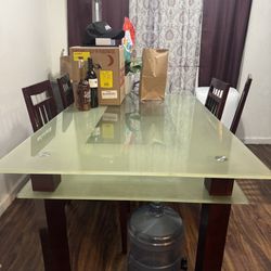 Glass Dining Table 