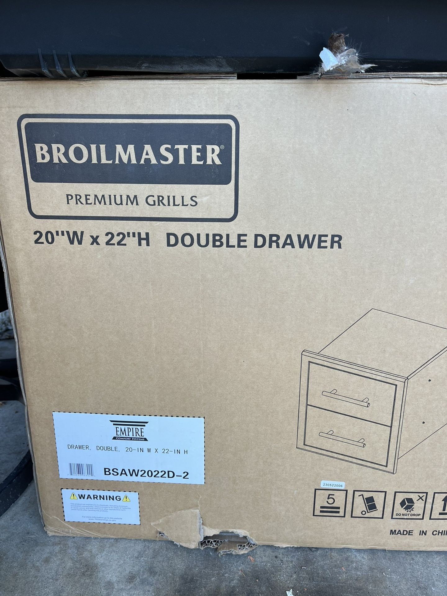 Broil Master, Double Drawers